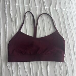 Lululemon flow y bra garnet